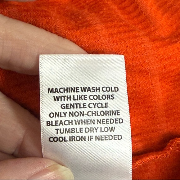 NWOT Idyllwind Orange Knot Front Top XL Western Boho Stretch Ribbed Chic Style - Picture 9 of 10